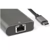 StarTech.com Adaptador multipuerto USB-C - Mini dock USB Type-C de 10 Gbit/s con 4K 30 Hz HDMI - 100 W Power Delivery Pass-Through - Hub USB de 3 puertos, GbE - Dock para portátil USB 3.1/3.2 Gen 2 - Cable de 25,4 cm