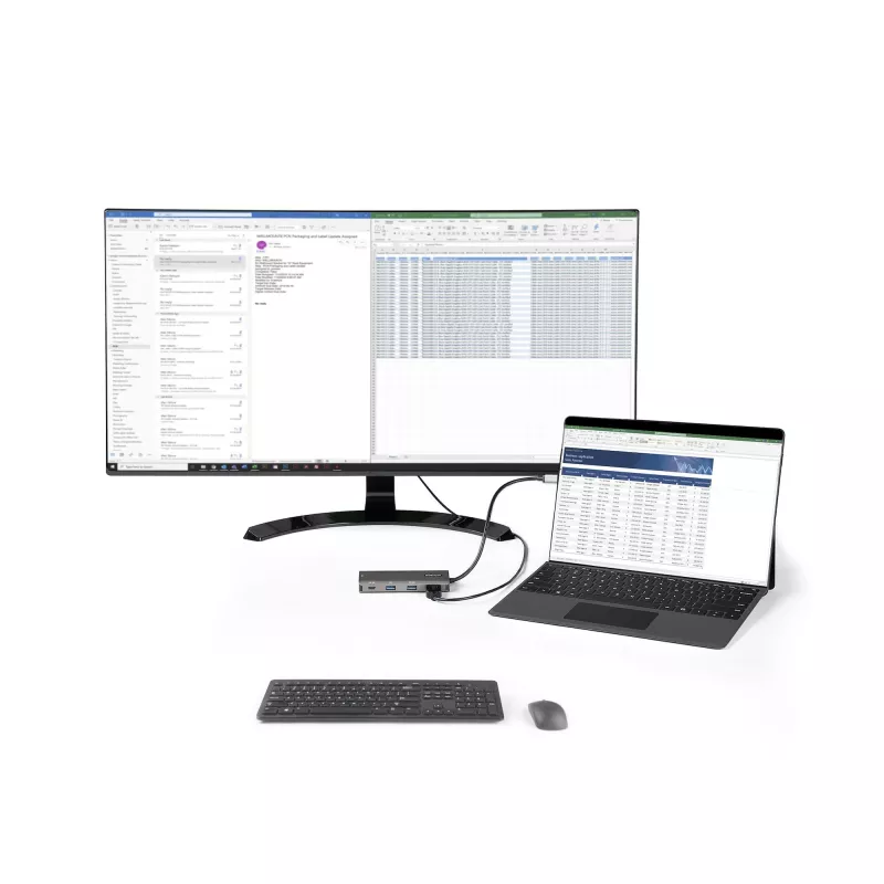 StarTech.com Adaptador multipuerto USB-C - Mini dock USB Type-C de 10 Gbit/s con 4K 30 Hz HDMI - 100 W Power Delivery Pass-Through - Hub USB de 3 puertos, GbE - Dock para portátil USB 3.1/3.2 Gen 2 - Cable de 25,4 cm