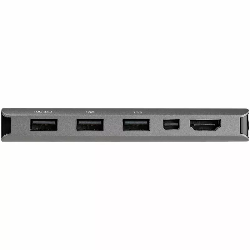 StarTech.com Adaptador multipuerto USB-C – USB-C a HDMI o Mini DisplayPort 4K 60Hz, 100W Power Delivery Pass-Through, hub USB de 4 puertos 10Gbps – Mini dock USB Type-C – con cable fijo de 12