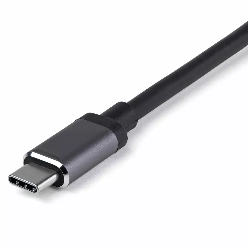 StarTech.com Adaptador multipuerto USB-C – USB-C a HDMI o Mini DisplayPort 4K 60Hz, 100W Power Delivery Pass-Through, hub USB de 4 puertos 10Gbps – Mini dock USB Type-C – con cable fijo de 12