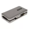 StarTech.com Adaptador multipuerto USB-C – HDMI/VGA – 4K 60 Hz – Hub USB de 3 puertos – 100 W Power Delivery Pass-Through – GbE – Mini estación de acoplamiento para viaje con función de carga – Cable enrollable, 30 cm