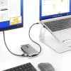 StarTech.com Adaptador multipuerto USB-C – HDMI/VGA – 4K 60 Hz – Hub USB de 3 puertos – 100 W Power Delivery Pass-Through – GbE – Mini estación de acoplamiento para viaje con función de carga – Cable enrollable, 30 cm