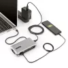 StarTech.com Adaptador multipuerto USB-C – HDMI/VGA – 4K 60 Hz – Hub USB de 3 puertos – 100 W Power Delivery Pass-Through – GbE – Mini estación de acoplamiento para viaje con función de carga – Cable enrollable, 30 cm
