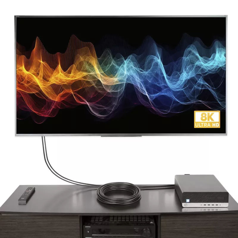 StarTech.com Cable DisplayPort 1.4 activo de 10m (33ft), cable DisplayPort DP8K con HBR3, HDR10, MST, DSC 1.2, HDCP 2.2, 8K 60Hz, 4K 120Hz - Cable DP 1.4 M/M