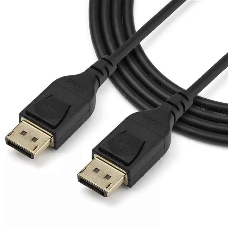 StarTech.com Cable DisplayPort 1.4 certificado por VESA de 1 m – 8K 60 Hz HBR3 HDR – Cable de monitor DisplayPort a DisplayPort Super UHD de 3 ft – Cable de vídeo DP 1.4 ultrafino 4K 120 Hz M/M conector DP