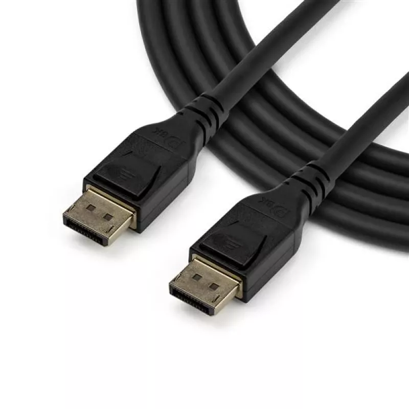 StarTech.com Cable DisplayPort 1.4 certificado por VESA de 3 m, 8K 60 Hz HBR3 HDR, cable de monitor DisplayPort a DisplayPort UHD, cable de vídeo DP 1.4 ultrafino 4K 120 Hz M/M conector DP