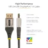 StarTech.com Cable DisplayPort 1.4 certificado por VESA de 3m – 8K 60 Hz HDR10 – Vídeo Ultra HD 4K 120 Hz – Cable de DP 1.4 – para monitores/pantallas – Cable DisplayPort a DisplayPort – M/M
