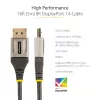 StarTech.com Cable DisplayPort 1.4 certificado por VESA de 16ft (5m) – 8K 60Hz HDR10 – Vídeo Ultra HD 4K 120Hz – Cable de DP 1.4 – Para monitores/pantallas – Cable DisplayPort a DisplayPort – M/M