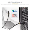 StarTech.com DP21-1M-DP40-CABLE cable DisplayPort 2.1, 1 m, certificado VESA DP40, UHBR10, HDR, 8K 60 Hz / 4K 144 Hz, 40 Gbps, pasivo, M/M, negro