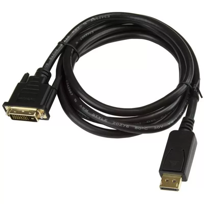 StarTech.com Cable DisplayPort a DVI de 1,8 m, cable adaptador DisplayPort a DVI, convertidor de vídeo pasivo DP a DVI-D, 1080p – Reemplazo de DP2DVIMM6