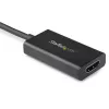 StarTech.com Adaptador DisplayPort a HDMI - Convertidor de vídeo activo DisplayPort 1.4 a HDMI 2.0b 4K 60Hz HDR10 - Adaptador DP a HDMI 4K para monitor/pantalla/televisor - Conector DP con bloqueo