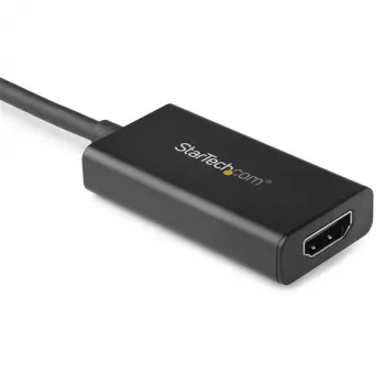 StarTech.com Adaptador DisplayPort a HDMI - Convertidor de vídeo activo DisplayPort 1.4 a HDMI 2.0b 4K 60Hz HDR10 - Adaptador DP a HDMI 4K para monitor/pantalla/televisor - Conector DP con bloqueo