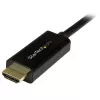 StarTech.com DP2HDMM2MB cable conversor de DisplayPort a HDMI, 2 m (6 ft), 4K, pasivo, M/M, negro