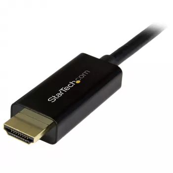 StarTech.com Cable DisplayPort a HDMI de 2m - 4K 30Hz - Cable adaptador DisplayPort a HDMI - Convertidor de cable de monitor DP 1.2 a HDMI - Conector DP con bloqueo - Cable pasivo DP a HDMI