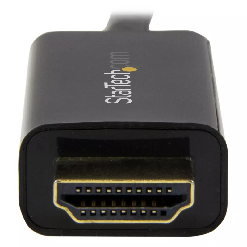 StarTech.com DP2HDMM2MB cable conversor de DisplayPort a HDMI, 2 m (6 ft), 4K, pasivo, M/M, negro