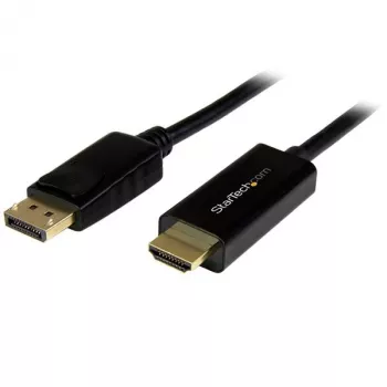 StarTech.com Cable DisplayPort a HDMI de 3m – 4K 30Hz – Cable adaptador DisplayPort a HDMI – Convertidor de cable de monitor DP 1.2 a HDMI – Conector DP con bloqueo – Cable pasivo DP a HDMI