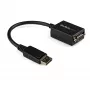 StarTech.com Adaptador DisplayPort a VGA - Convertidor activo DP a VGA - Vídeo 1080p - Certificado DisplayPort - Adaptador de cable de fuente DP/DP++ a monitor VGA - Conector DP con bloqueo