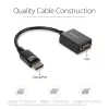 StarTech.com Adaptador DisplayPort a VGA - Convertidor activo DP a VGA - Vídeo 1080p - Certificado DisplayPort - Adaptador de cable de fuente DP/DP++ a monitor VGA - Conector DP con bloqueo