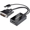 StarTech.com Adaptador DVI a DisplayPort – Alimentación por USB – 1920 x 1200 – Convertidor DVI a DisplayPort – Adaptador de vídeo – DVI-D a DP