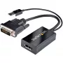 StarTech.com Adaptador DVI a DisplayPort – Alimentación por USB – 1920 x 1200 – Convertidor DVI a DisplayPort – Adaptador de vídeo – DVI-D a DP