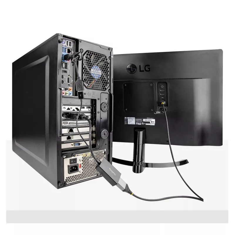 StarTech.com Adaptador DVI a DisplayPort – Alimentación por USB – 1920 x 1200 – Convertidor DVI a DisplayPort – Adaptador de vídeo – DVI-D a DP