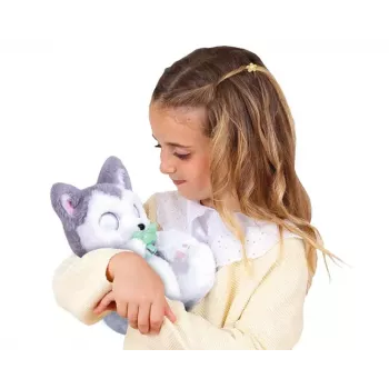 Mascota interactiva de peluche Epee Psytulaski perro husky — peluche interactivo con sonidos y movimiento