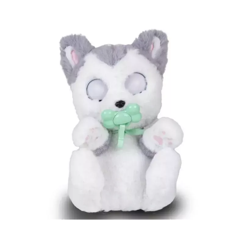 Mascota interactiva de peluche Epee Psytulaski perro husky — peluche interactivo con sonidos y movimiento