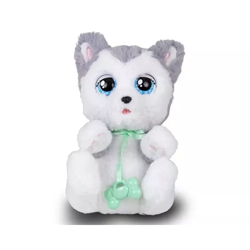 Mascota interactiva de peluche Epee Psytulaski perro husky — peluche interactivo con sonidos y movimiento