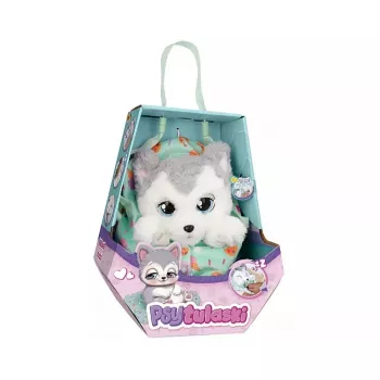 Mascota interactiva de peluche Epee Psytulaski perro husky — peluche interactivo con sonidos y movimiento