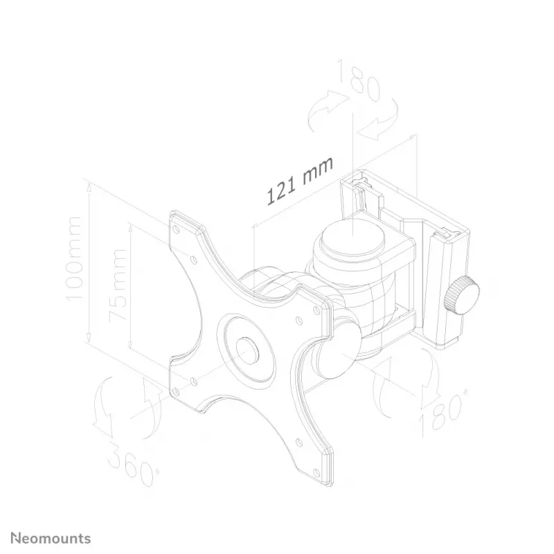 Neomounts FPMA-W250Negro Soporte de pared para monitor/TV 10-30