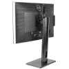 StarTech.com Soporte de monitor individual de pie – soporte de monitor de altura ajustable – para monitores VESA de hasta 32 inch (7 kg) – soporte de monitor ergonómico para el escritorio – inclinable/abatible/rotatorio