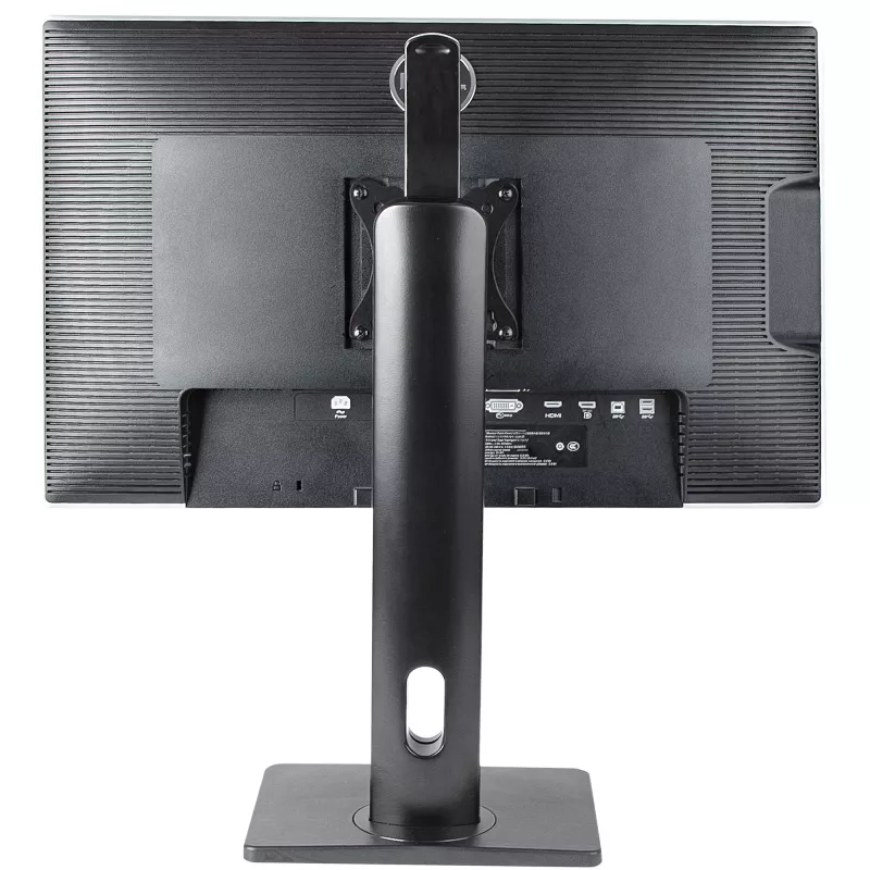 StarTech.com Soporte de monitor individual de pie – soporte de monitor de altura ajustable – para monitores VESA de hasta 32 inch (7 kg) – soporte de monitor ergonómico para el escritorio – inclinable/abatible/rotatorio