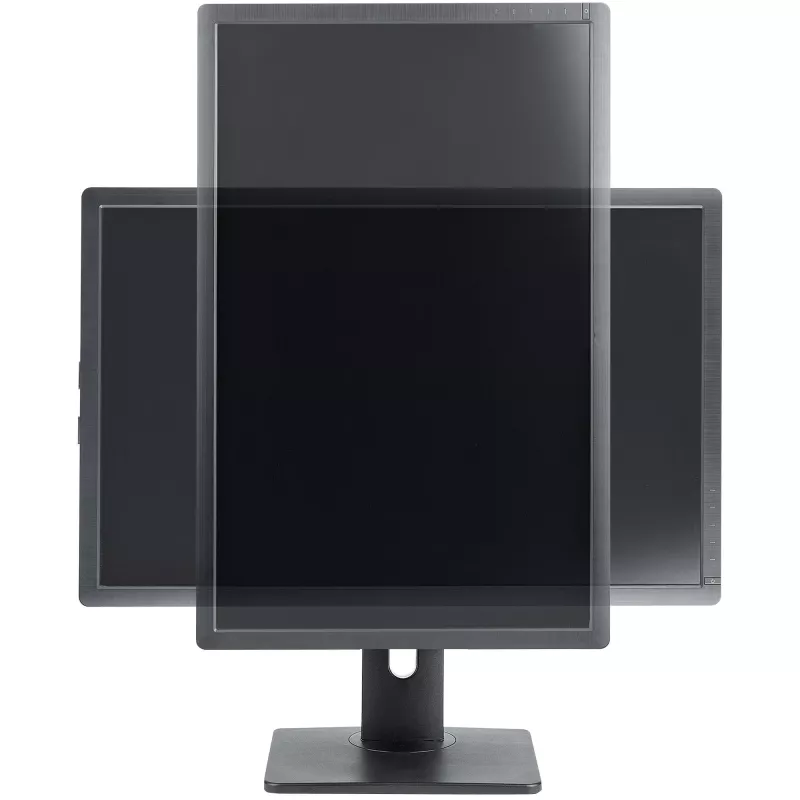 StarTech.com Soporte de monitor individual de pie – soporte de monitor de altura ajustable – para monitores VESA de hasta 32 inch (7 kg) – soporte de monitor ergonómico para el escritorio – inclinable/abatible/rotatorio