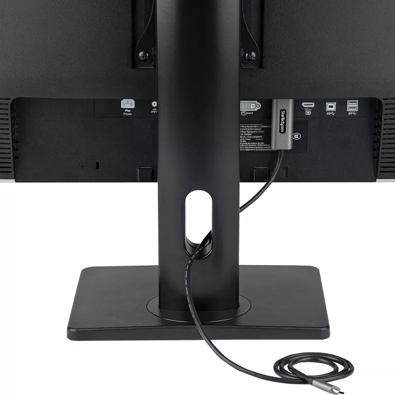 StarTech.com Soporte de monitor individual de pie – soporte de monitor de altura ajustable – para monitores VESA de hasta 32 inch (7 kg) – soporte de monitor ergonómico para el escritorio – inclinable/abatible/rotatorio