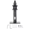 StarTech.com Soporte de monitor individual de pie – soporte de monitor de altura ajustable – para monitores VESA de hasta 32 inch (7 kg) – soporte de monitor ergonómico para el escritorio – inclinable/abatible/rotatorio