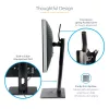 StarTech.com Soporte de monitor individual de pie – soporte de monitor de altura ajustable – para monitores VESA de hasta 32 inch (7 kg) – soporte de monitor ergonómico para el escritorio – inclinable/abatible/rotatorio