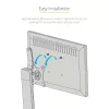 StarTech.com Soporte de monitor individual de pie – soporte de monitor de altura ajustable – para monitores VESA de hasta 32 inch (7 kg) – soporte de monitor ergonómico para el escritorio – inclinable/abatible/rotatorio