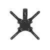StarTech.com FPWARTB1M soporte de pared para TV completamente articulado, brazo articulado, para pantallas VESA de 32-55 pulgadas, hasta 35 kg (77 lb), giro +90/-90, acero, negro