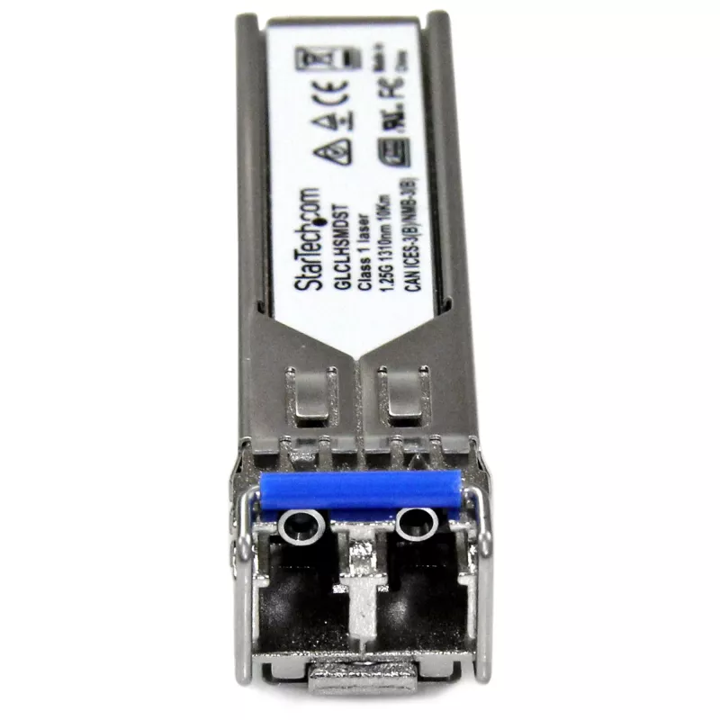 StarTech.com Módulo transceptor SFP compatible con Cisco GLC-LH-SMD – 1000BASE-LX/LH~Módulo SFP compatible con Cisco GLC-LH-SMD – 1000BASE-LX/LH – 1GbE fibra monomodo SMF transceptor óptico – 1GE Gigabit Ethernet SFP – LC 10 km – 1310 nm – DDM Cisco Firepower, ASR920, IE2000