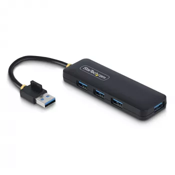 Hub USB-A de 4 puertos StarTech.com, 5 Gbit/s, alimentado por bus, mini hub USB de viaje compacto, splitter USB 3.0 multipuerto, hub USB portátil, protección contra sobrecorriente (OCP)