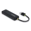 Hub USB-A de 4 puertos StarTech.com, 5 Gbit/s, alimentado por bus, mini hub USB de viaje compacto, splitter USB 3.0 multipuerto, hub USB portátil, protección contra sobrecorriente (OCP)
