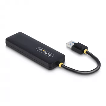 Hub USB-A de 4 puertos StarTech.com, 5 Gbit/s, alimentado por bus, mini hub USB de viaje compacto, splitter USB 3.0 multipuerto, hub USB portátil, protección contra sobrecorriente (OCP)