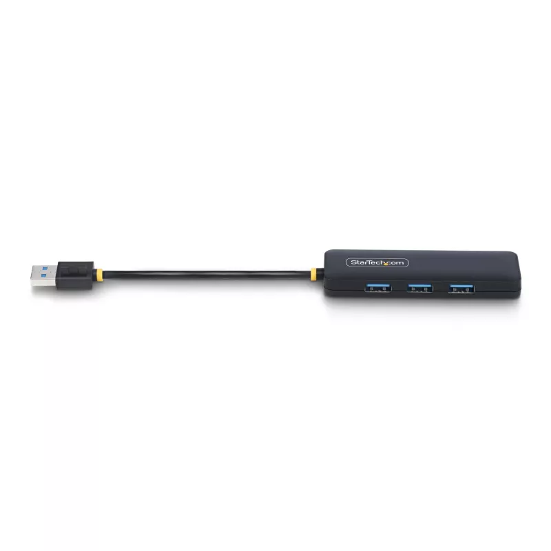 Hub USB-A de 4 puertos StarTech.com, 5 Gbit/s, alimentado por bus, mini hub USB de viaje compacto, splitter USB 3.0 multipuerto, hub USB portátil, protección contra sobrecorriente (OCP)