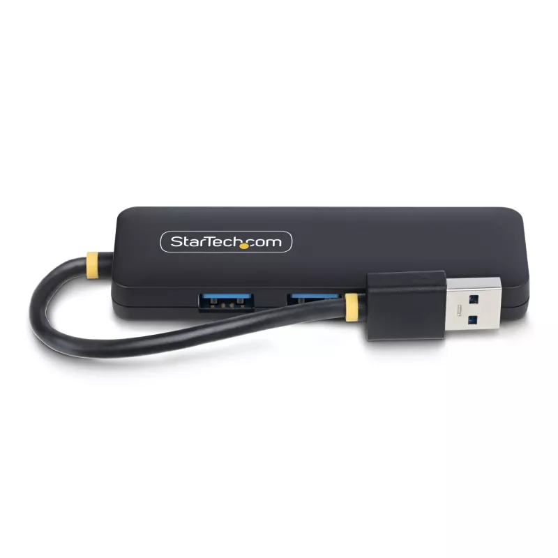 Hub USB-A de 4 puertos StarTech.com, 5 Gbit/s, alimentado por bus, mini hub USB de viaje compacto, splitter USB 3.0 multipuerto, hub USB portátil, protección contra sobrecorriente (OCP)