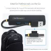 Hub USB-A de 4 puertos StarTech.com, 5 Gbit/s, alimentado por bus, mini hub USB de viaje compacto, splitter USB 3.0 multipuerto, hub USB portátil, protección contra sobrecorriente (OCP)