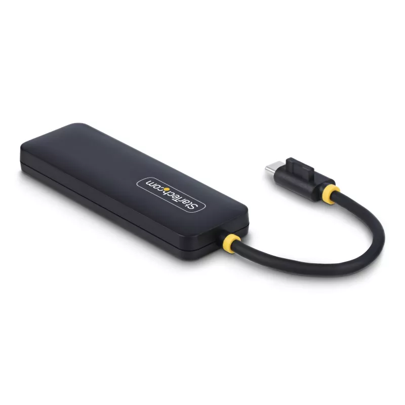Hub USB-C de 4 puertos StarTech.com, 5 Gbit/s, USB-C a 4x USB-A, alimentado por bus, mini hub de viaje compacto, splitter USB 3.0 multipuerto, hub portátil, protección contra sobrecorriente