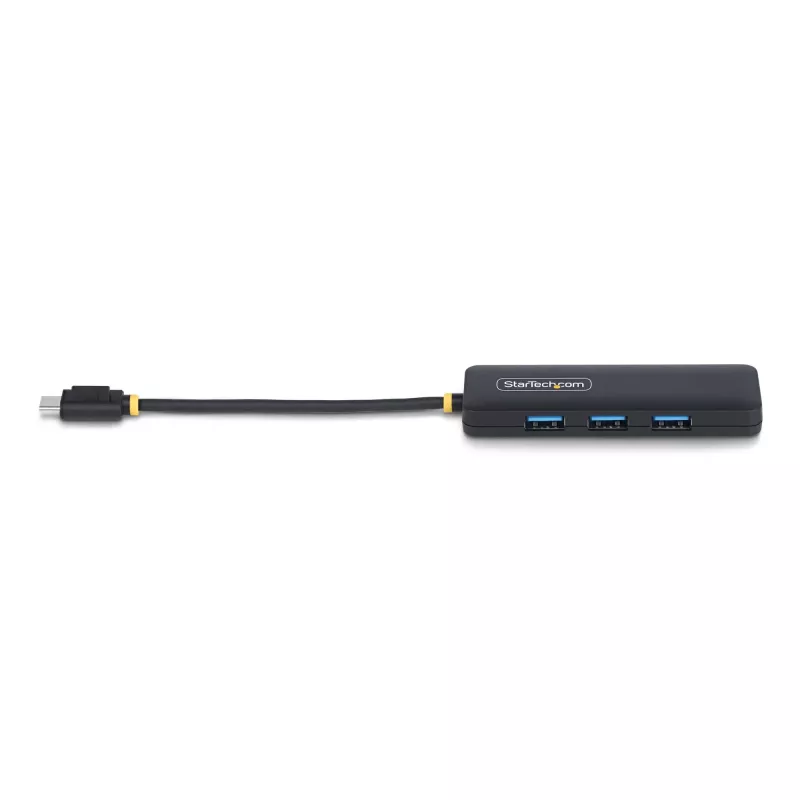 Hub USB-C de 4 puertos StarTech.com, 5 Gbit/s, USB-C a 4x USB-A, alimentado por bus, mini hub de viaje compacto, splitter USB 3.0 multipuerto, hub portátil, protección contra sobrecorriente