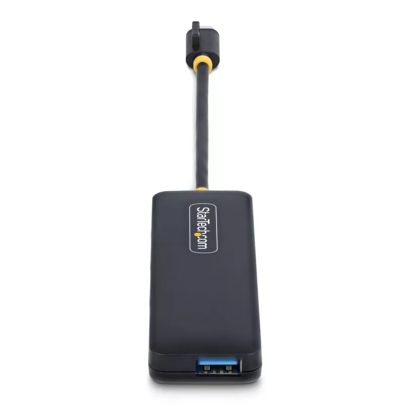 Hub USB-C de 4 puertos StarTech.com, 5 Gbit/s, USB-C a 4x USB-A, alimentado por bus, mini hub de viaje compacto, splitter USB 3.0 multipuerto, hub portátil, protección contra sobrecorriente