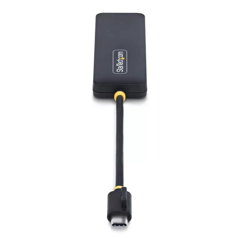 Hub USB-C de 4 puertos StarTech.com, 5 Gbit/s, USB-C a 4x USB-A, alimentado por bus, mini hub de viaje compacto, splitter USB 3.0 multipuerto, hub portátil, protección contra sobrecorriente