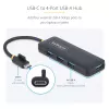 Hub USB-C de 4 puertos StarTech.com, 5 Gbit/s, USB-C a 4x USB-A, alimentado por bus, mini hub de viaje compacto, splitter USB 3.0 multipuerto, hub portátil, protección contra sobrecorriente